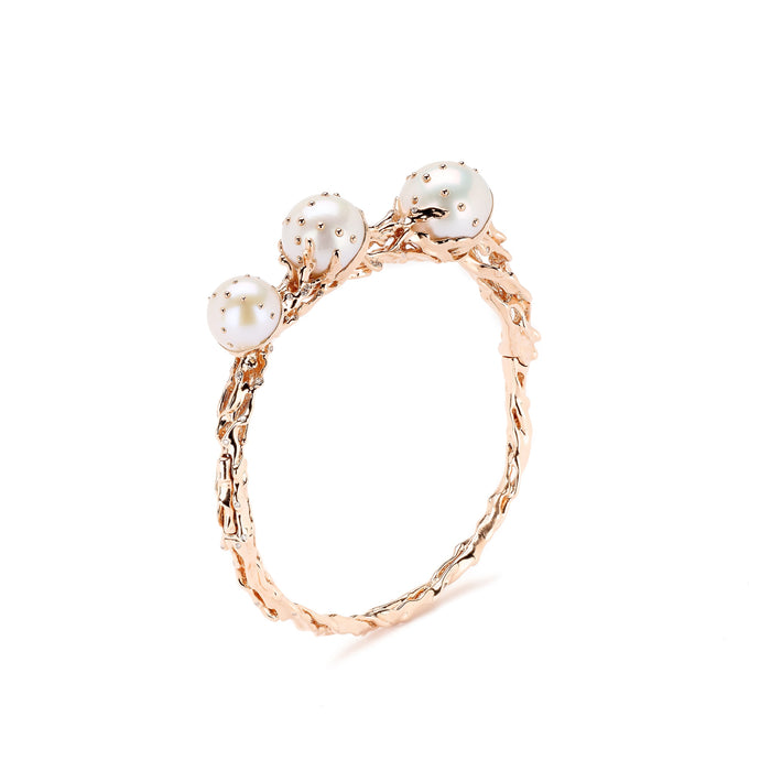 bibi van der velden Jellyfish White Pearls Bangle