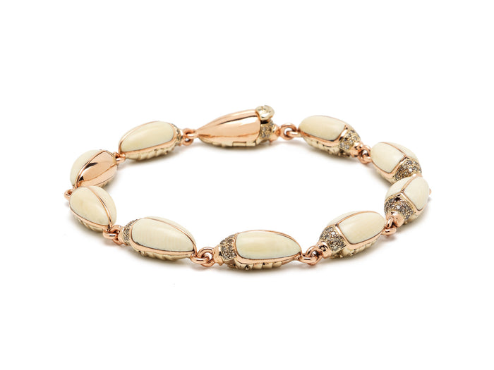 bibi van der velden Mini Scarab Mammoth Bracelet