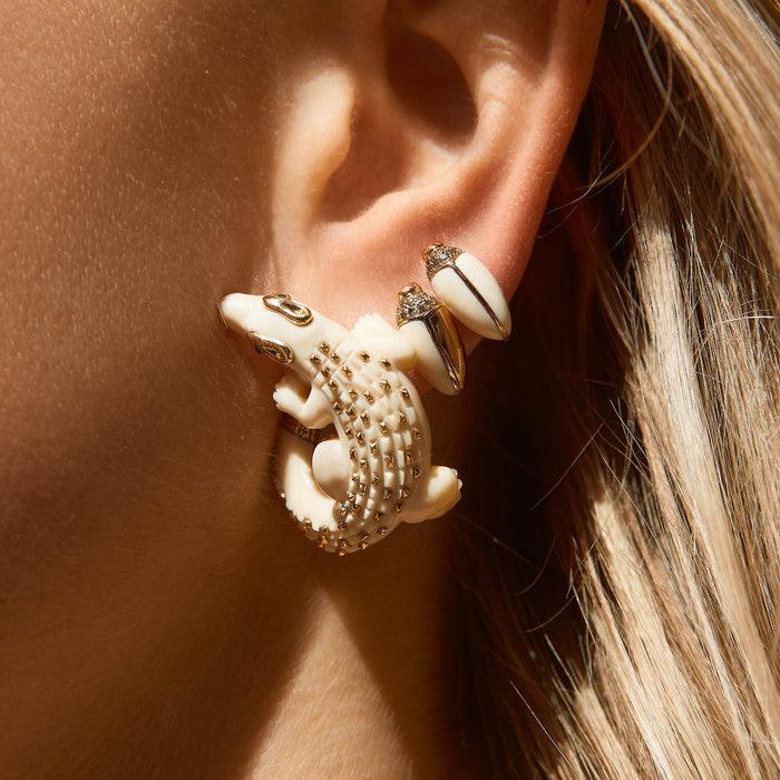 Bibi Van Der Velden Mini Scarab Mammoth Stud