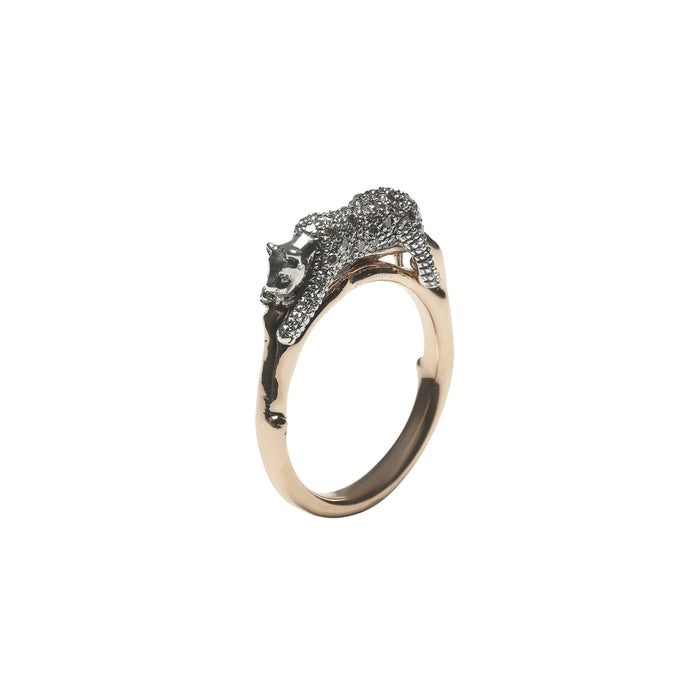 bibi van der velden Panther Stackable Ring Diamond