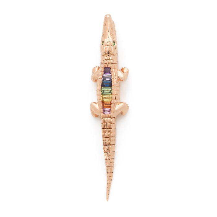 bibi van der velden Rainbow Alligator Bite Earring