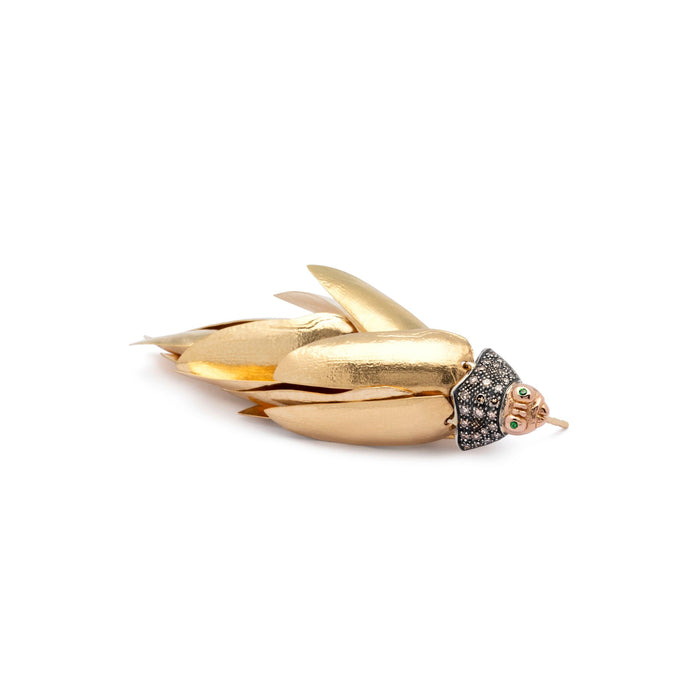 Bibi Van Der Velden Scarab Gold Bunch Earring