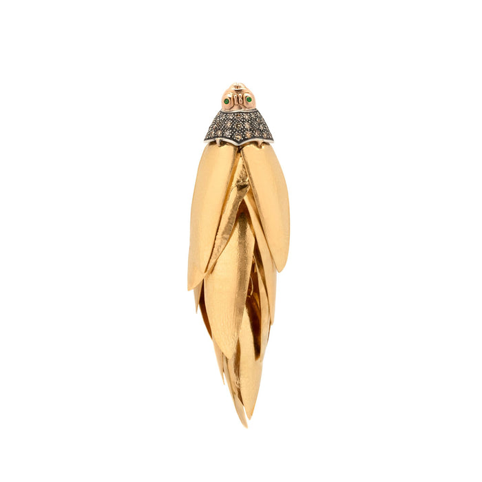bibi van der velden Scarab Gold Bunch Earring