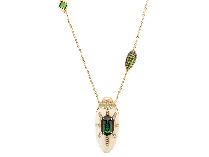 Bibi Van Der Velden Scarab Mammoth Necklace
