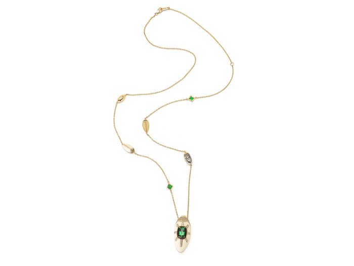 bibi van der velden Scarab Mammoth Necklace