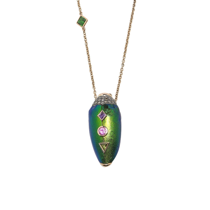 bibi van der velden Scarab Pop Art Necklace