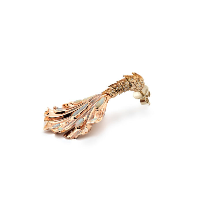 Bibi Van Der Velden Siren Tail Earring With Opals