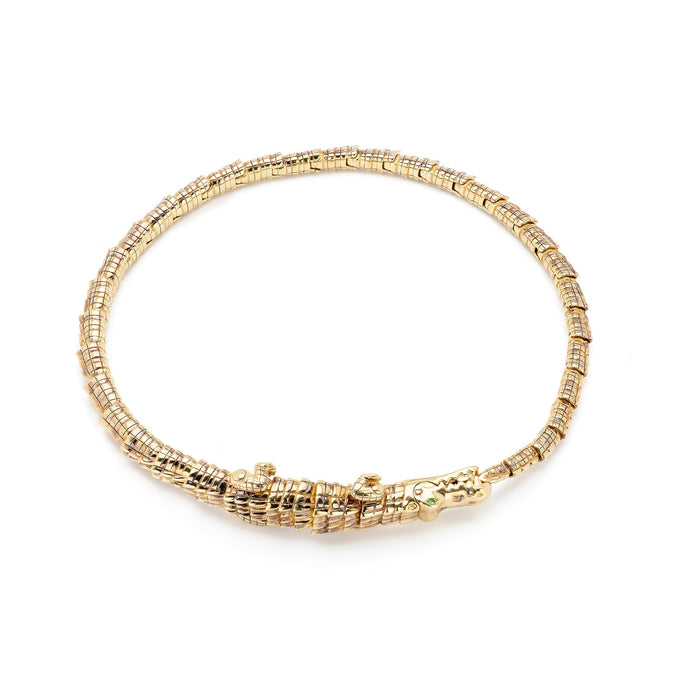 Bibi Van Der Velden Thin Alligator Wrap Bracelet