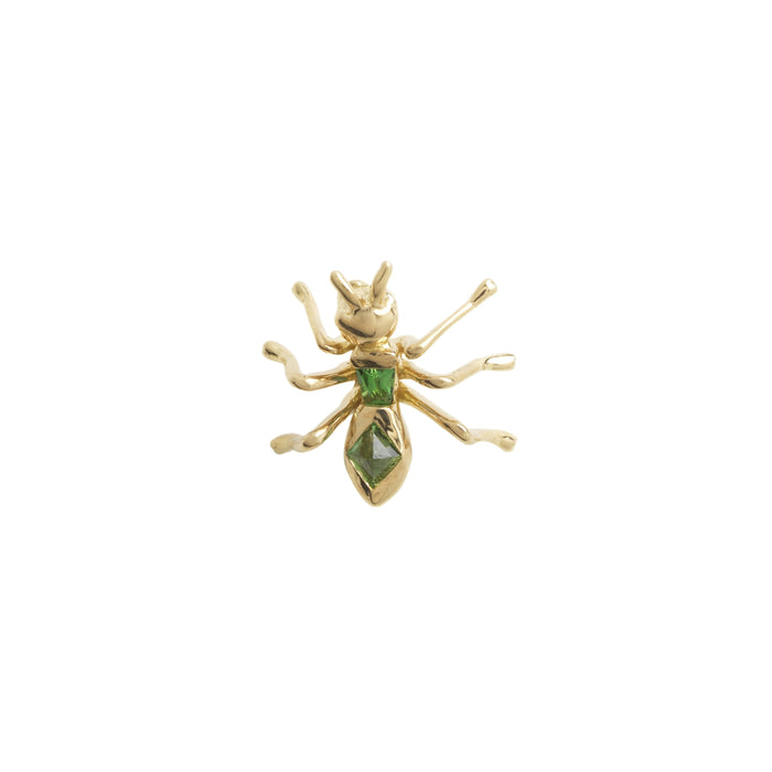 bibi van der velden Tsavorite Ant Stud Earring