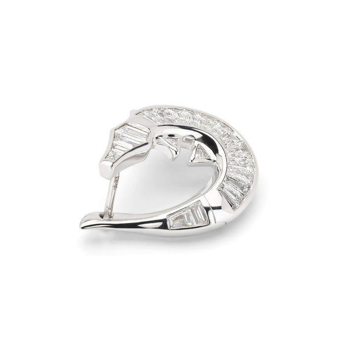 Bibi Van Der Velden Diamond Alligator Twist Earring