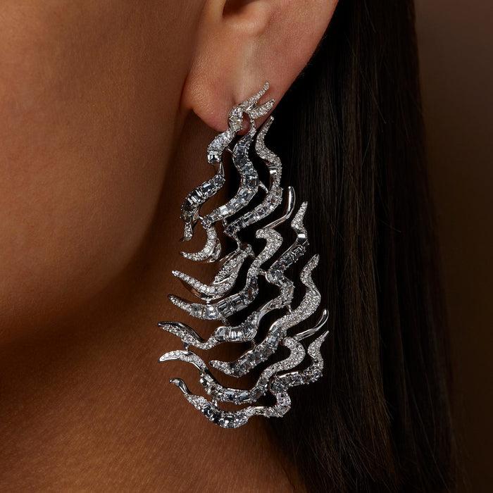 Bibi Van Der Velden Diamond Haze Chandelier Earrings (pair)