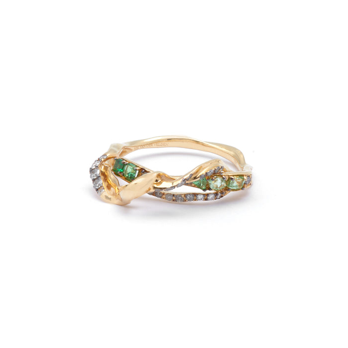 Bibi Van Der Velden Exhale Stackable Ring With Tsavorites