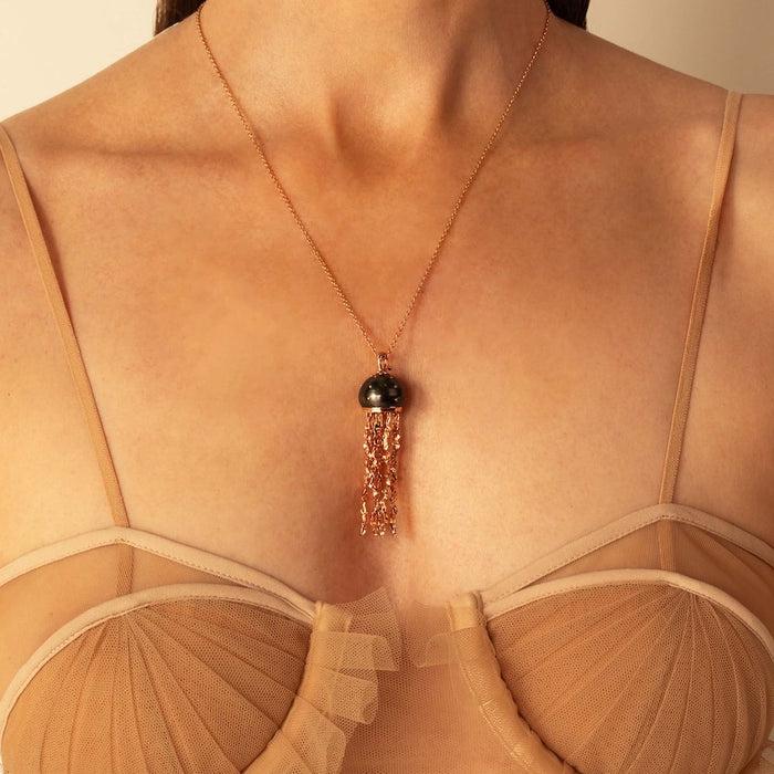 Bibi Van Der Velden Jellyfish Tahitian Pearl Pendant On A Chain
