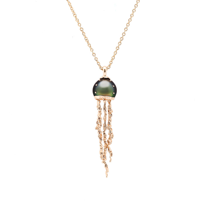 Bibi Van Der Velden Jellyfish Tahitian Pearl Pendant On A Chain