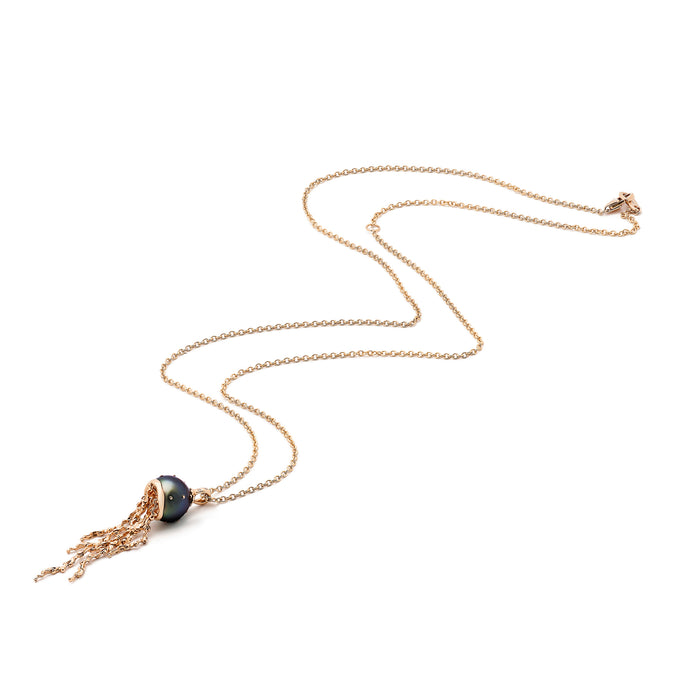 Bibi Van Der Velden Jellyfish Tahitian Pearl Pendant On A Chain