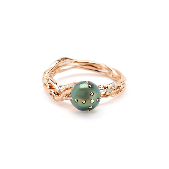 Bibi Van Der Velden Jellyfish Tahitian Pearl Stackable Ring