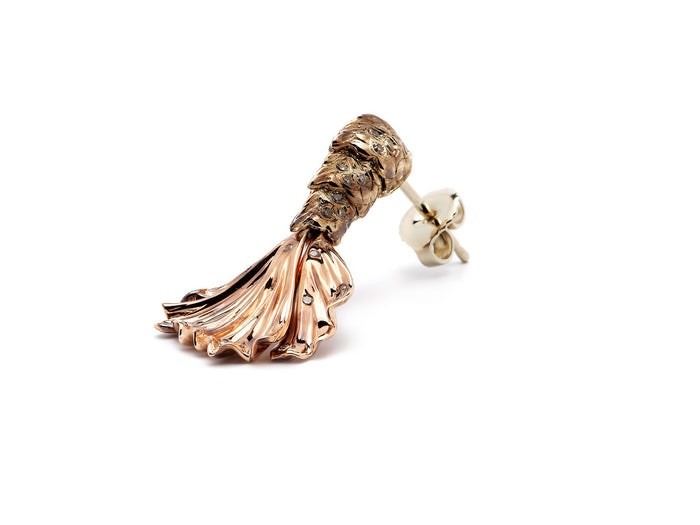 Bibi Van Der Velden Mermaid Splash Earring In Dual-Tone