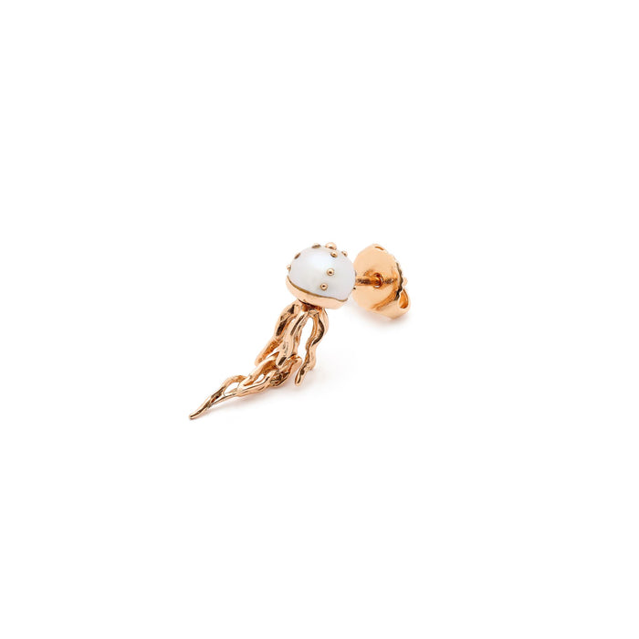 Bibi Van Der Velden Mini Jellyfish White Pearl Stud