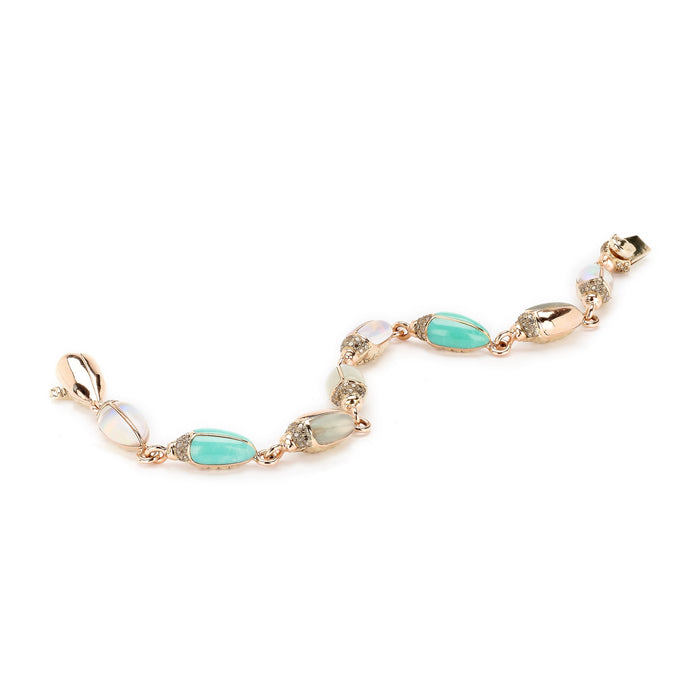 Bibi Van Der Velden Mini Scarab Opal Eternity Bracelet