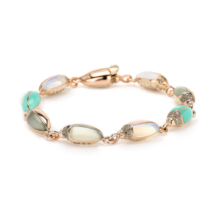 bibi van der velden Mini Scarab Opal Eternity Bracelet