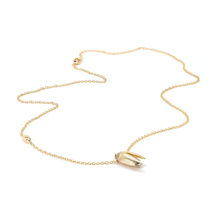 Bibi Van Der Velden Short Solo Scarab Opal Fly Wings Necklace