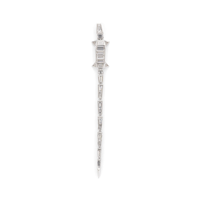 bibi van der velden The Queen B Diamond Alligator Earring