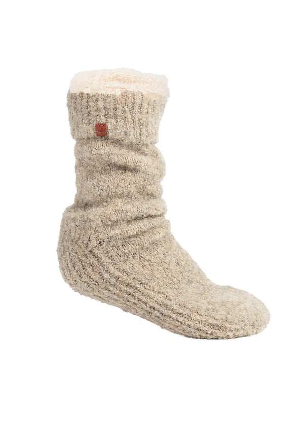 Bickley Mitchell Boucle Wool Blend Slipper Socks