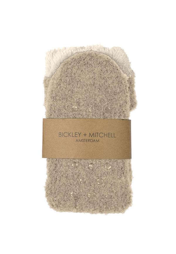 Bickley Mitchell Boucle Wool Blend Slipper Socks