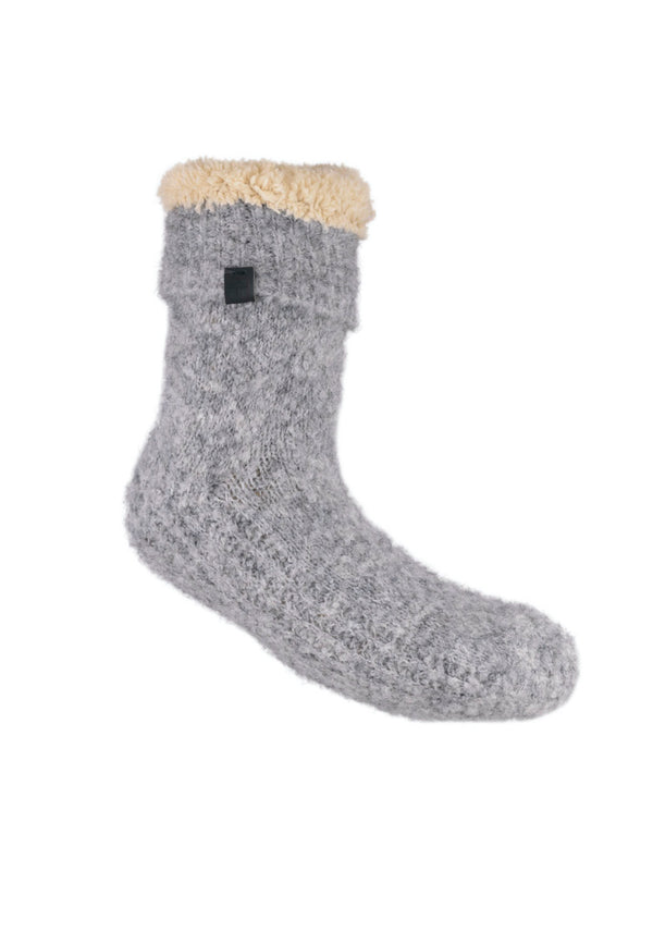 Bickley Mitchell Boucle Wool Blend Slipper Socks