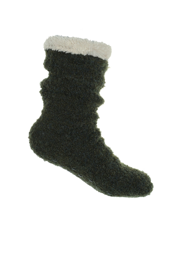 Bickley Mitchell Boucle Wool Blend Slipper Socks