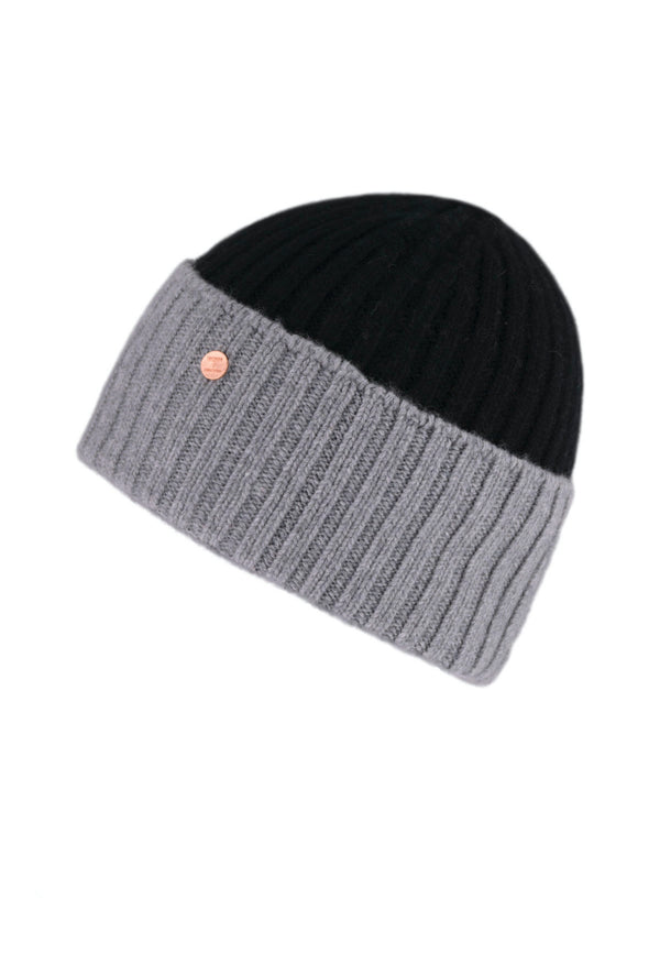 Bickley Mitchell Cashmere Merino Chunky Rib Beanie