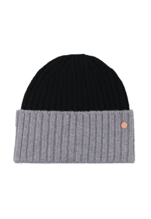 bickley mitchell Cashmere Merino Chunky Rib Beanie