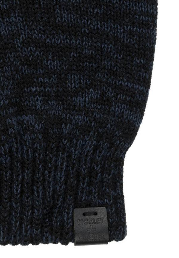 Bickley Mitchell Fingerless Gloves Leather Patch