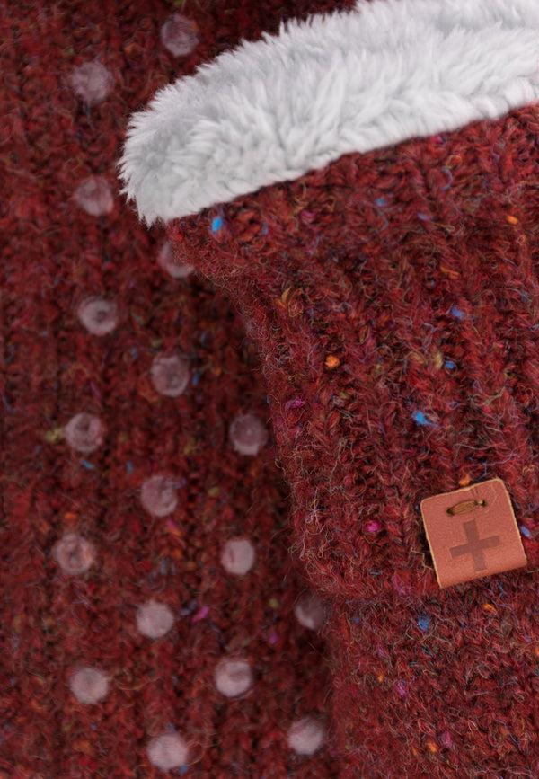 Bickley Mitchell Flecked Wool Blend Slipper Socks