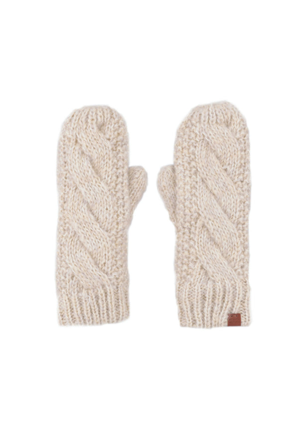 Bickley Mitchell Fleece Lined Cable Twist Mittens