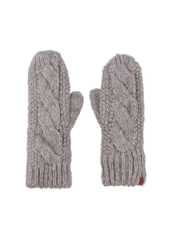 Bickley Mitchell Fleece Lined Cable Twist Mittens