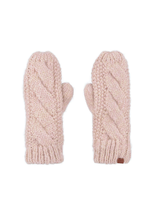 Bickley Mitchell Fleece Lined Cable Twist Mittens