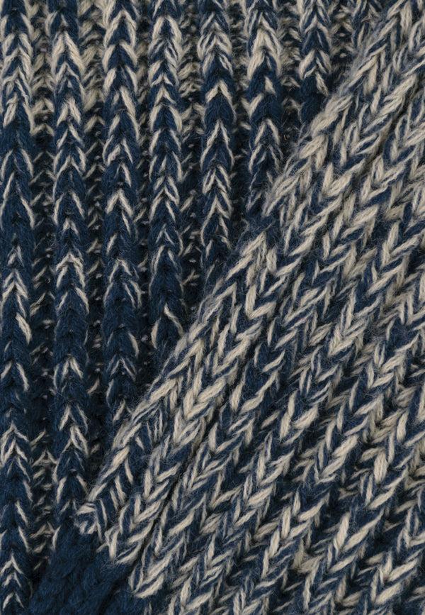 Bickley Mitchell Melange Stripe Rib Scarf