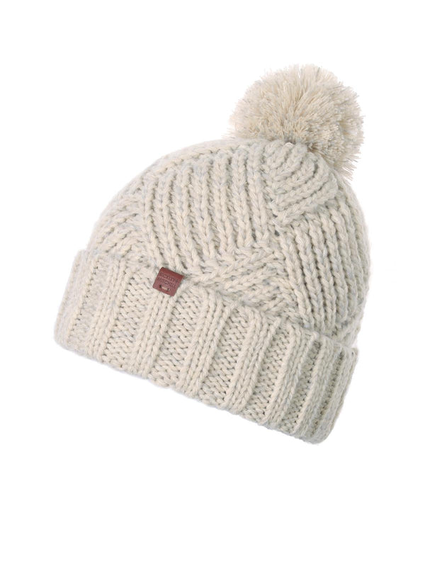 Bickley Mitchell Pattern Melange Pompom Beanie