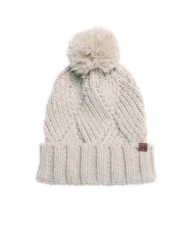 bickley mitchell Pattern Melange Pompom Beanie