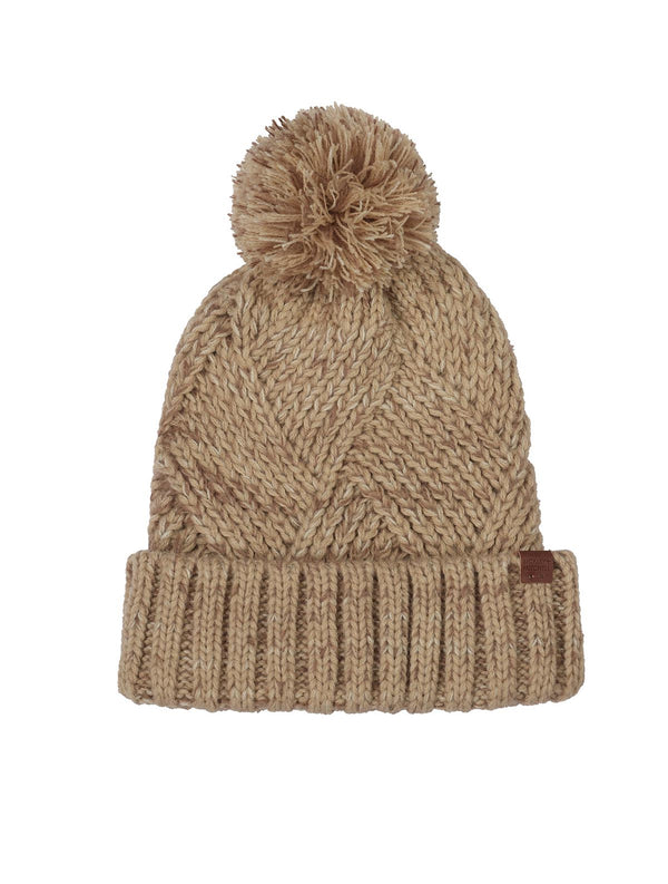 bickley mitchell Pattern Melange Pompom Beanie