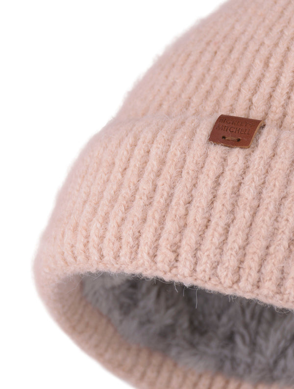 Bickley Mitchell Soft Rib Fake Fur Beanie