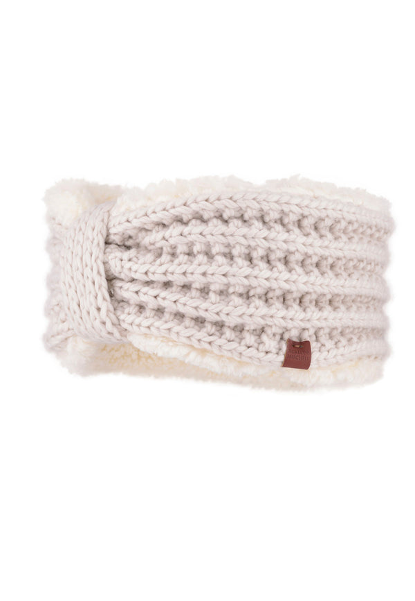 Bickley Mitchell Teddy Lined Cable Knit Headband