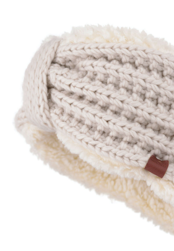 Bickley Mitchell Teddy Lined Cable Knit Headband