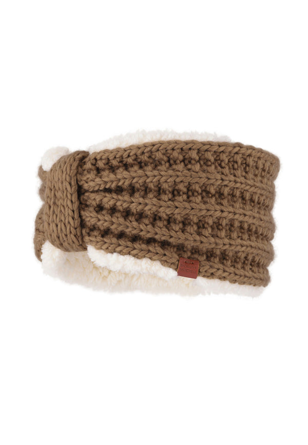 Bickley Mitchell Teddy Lined Cable Knit Headband