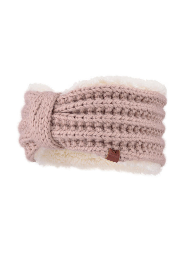 Bickley Mitchell Teddy Lined Cable Knit Headband