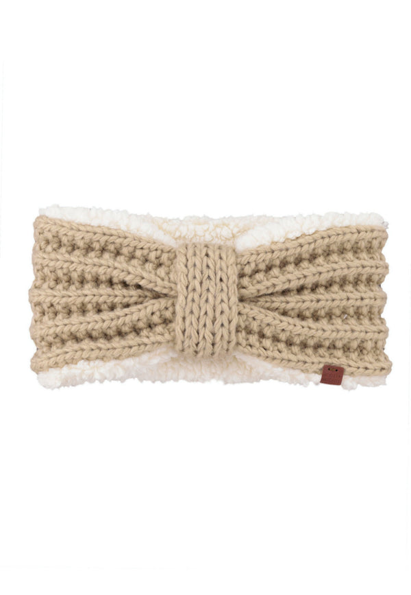 bickley mitchell Teddy Lined Cable Knit Headband