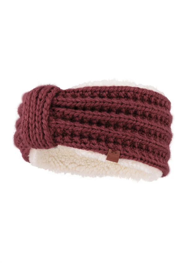 Bickley Mitchell Teddy Lined Cable Knit Headband