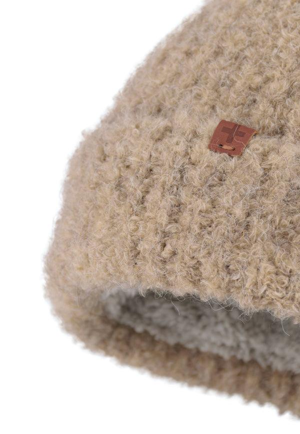 Bickley Mitchell Boucle Wool Blend Teddy Lined Beanie