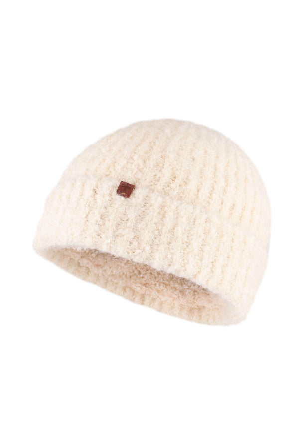 bickley mitchell Boucle Wool Blend Teddy Lined Beanie